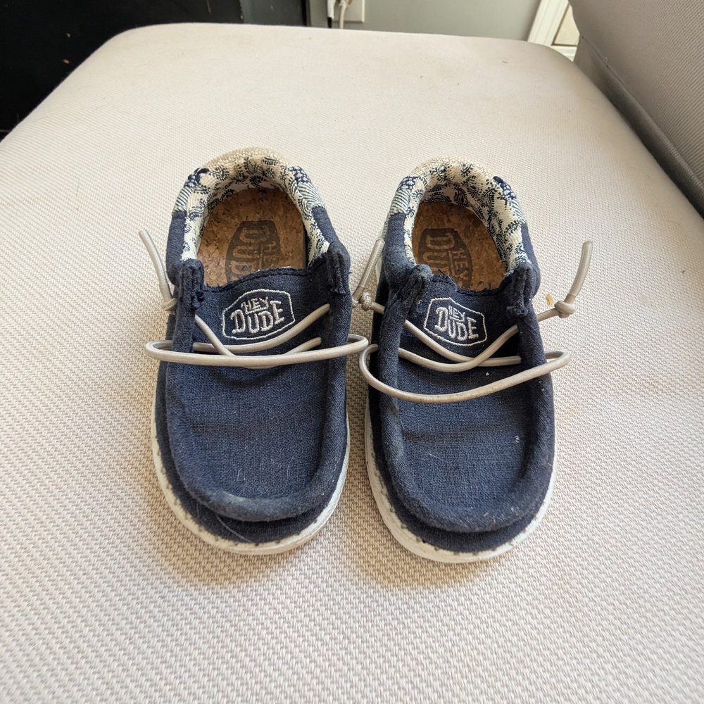 Hey Dude Kids Dark Blue Moccasins